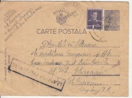 KING MICHAEL, CENSORED BRASOV NR 21, WW2, PC STATIONERY, ENTIER POSTAL, 1944, ROMANIA - Cartas De La Segunda Guerra Mundial