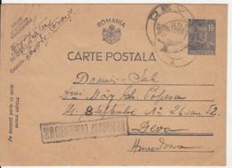 KING MICHAEL, CENSORED BRASOV NR 29, WW2, PC STATIONERY, ENTIER POSTAL, 1943, ROMANIA - World War 2 Letters