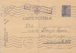 KING MICHAEL, CENSORED DEVA NR 16, WW2, PC STATIONERY, ENTIER POSTAL, 1943, ROMANIA - Storia Postale Seconda Guerra Mondiale