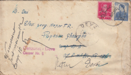 CENSORED DEVA NR 2, MILITARY POST OFFICE NR 176, WW2, KING MICHAEL STAMPS ON COVER, 1942, ROMANIA - World War 2 Letters