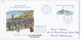 TAAF - Env. Affr 2,44e LA PEROUSE - Obl Alfred Faure Crozet - 1/1/2000 - Cartas & Documentos