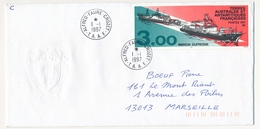 TAAF - Env. Affr 3,00 Marion Dufresne - Obl Alfred Faure Crozet - 1/1/1997 - Cartas & Documentos