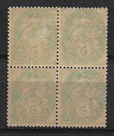 France N°111i**/* Un Bloc De 4 Recto Verso Cote 200€. - Unused Stamps