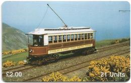 Isle Of Man - Chip - Trams - Tram No.1, 21U, 1995, 5.000ex, Mint (check Photos!) - Isla De Man