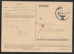 1943 DEUTSCHES REICH - FELDPOSTKARTE KRETA - FP 00741 Kompanie Festungs-Bataillon 623 N. BERLIN, SPANDAU - Cartas