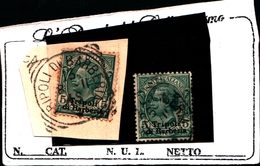 93578) ITALIA- 5 C.Emissioni Ordinarie Soprastampate Tripoli Di Barberia - Dicembre 1909 - UN PEZZO- USATO - Ohne Zuordnung