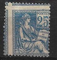 France N°114** Piquage à Cheval Cote 600€ - Unused Stamps