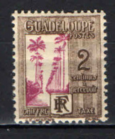 GUADALUPE - 1928 - VIALE DELLE PALME REALI - SEGNATASSE - POSTAGE DUE STAMPS - MH - Segnatasse