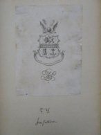 Ex-libris Héraldique XIXème - Angleterre - Devise "Per Varios Casus" - Ex-libris