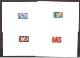 St Pierre & Miquelon 1968 - Personnages Célèbres - 4v  , Yvert#380/83 - 04 Epreuves De Luxe - Geschnittene, Druckproben Und Abarten