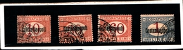 93588) ITALIA- Segnatasse, Soprastampati Costantinopoli - Segnatasse - Dicembre 1922- 4 VALORI -MLH* - Andere & Zonder Classificatie