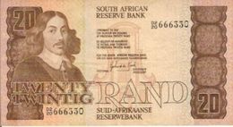 SOUTH AFRICA P121C 20 RAND 1990'S VF - Suráfrica