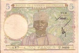 FRENCH WEST AFRICA P25 5 FRANCS 1942 FINE - Sonstige – Afrika