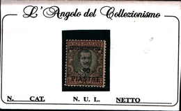 93593) ITALIA-90 Pi. Su 10 L.FLOREALE CON DECALCO  Sopras. Costantinopoli E In Moneta Turca - Marzo 1923- 8 VALORI-MLH* - Andere & Zonder Classificatie