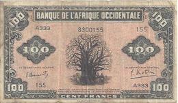 FRENCH WEST AFRICA P31a 100 FRANCS VF SCARCE - Otros – Africa