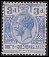 1922-1931. BRITISH SOLOMON ISLANDS. Georg V. 3 D POSTAGE - REVENUE. Never Hinged. (Michel 41) - JF360100 - British Solomon Islands (...-1978)