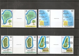 Iles ( Lot De 4 Timbres Différents En Interpanneaux XXX -MNH- De Tuvalu) - Inseln