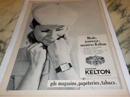 ANCIENNE PUBLICITE MODE JEUNESSE MONTRE KELTON 1967 - Autres & Non Classés