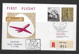 1965 USED Liechtenstein First Flight - Cartas & Documentos