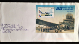 Cuba, Circulated Cover To Portugal, "Aviation", "Aicrafts", 2009 - Covers & Documents