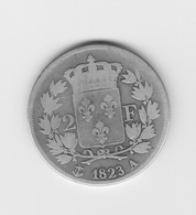 2 Francs 1823 A Louis XVIII  TB - 2 Francs
