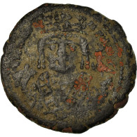 Monnaie, Maurice Tibère, Demi-Follis, 592-593, Antioche, TB, Bronze, Sear:535 - Bizantine