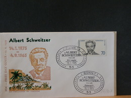 86/707  FDC  ALLEMAGNE - Albert Schweitzer