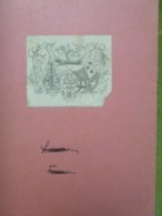 Ex-libris Héraldique Illustré XIXème - Albertdingk ? - Exlibris