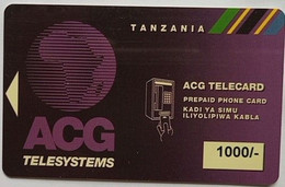 Tanzania ACG Telecard 1000/- 126 AGC Voicemail - Tanzanie