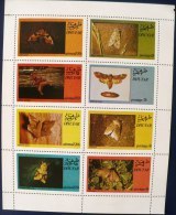 DHUFAR Papillons, Papillon, Insectes, Mariposas, Butterflies Feuillet 8 Valeurs Emis En 1973.** MNH - Schmetterlinge