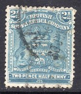 Rhodesia BSAC 1898 2½d Blue Definitive, Used, SG 80 (BA) - Southern Rhodesia (...-1964)