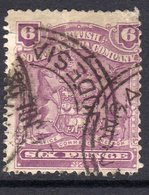 Rhodesia BSAC 1898 6d Reddish Purple Definitive, Used, SG 83 (BA) - Southern Rhodesia (...-1964)