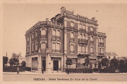 VERDUN (55) Hôtel Terminus En Face De La Gare (Ch. BRASSEUR ,propriétaire ) - Hotel's & Restaurants