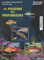 2019-11- FRENCH POLYNESIA  Stamps Face Value Price  FISHES   3V      MNH** - Unused Stamps