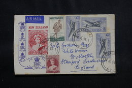 NOUVELLE ZÉLANDE - Enveloppe De L 'Exposition Philatélique , De Auckland Pour Le Royaume Uni En 1955 - L 56346 - Covers & Documents