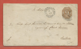 ALLEMAGNE TOUR ET TAXIS ENTIER POSTAL DE 1864 - Lettres & Documents