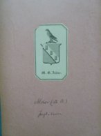 Ex-libris Héraldique Illustré XIXème - Angleterre - M.B. ALDER - Bookplates