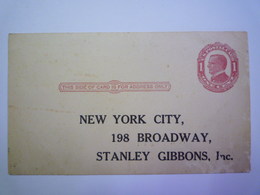 2020 - 4599  ENTIER POSTAL à Destination De NEW-YORK   XXX - 1901-20