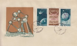 Enveloppe  FDC  1er Jour   ROUMANIE     Exposition  Universelle  BRUXELLES   1958 - 1958 – Brüssel (Belgien)