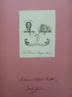 Ex-libris Héraldique Illustré XIXème - Angleterre - ROBERT SHAFTO ADAIR - Ex Libris