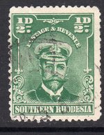 Southern Rhodesia 1924 ½d Green 'Admiral' Definitive, Used, SG 1 (BA) - Southern Rhodesia (...-1964)