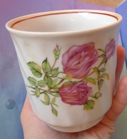 USSR Soviet Baranovsky Porcelain Factory MUG CUP Rose Baranovka Hallmark - Other & Unclassified