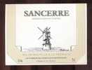 Etiquette De Vin  Sancerre  -  Thème Moulin à Vent  -  Les Vignerons De La Noëlle à Ancenis  (44) - Windmühlen