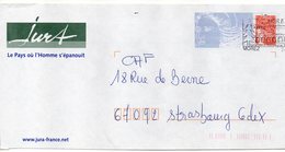 Entier Postal PAP Repiqué Jura Le Pays Où L'Homme S'épanouit - Prêts-à-poster: Repiquages Privés