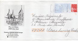 Entier Postal PAP Repiqué Moselle Saint Avold Place De La Victoire. Flamme Concordante - Prêts-à-poster: Repiquages Privés