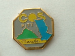 PIN'S COS PTT MANCHE - MONT ST MICHEL - Postes