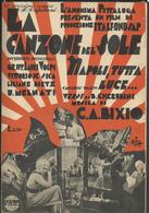 Spartito Musicale "Napoli Tutta Luce" Del Film Del 1933 "La Canzone Del Sole" Con Vittorio De Sica E Lilliane Dietz - Música De Películas