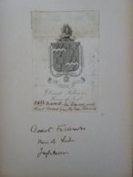 Ex-libris Héraldique Illustré XIXème - Angleterre - DORSET FELLOWES - Bookplates