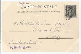 33 Bordeaux Cachet Francine Charron 33 Rue Des Facultés , 1899 - 1877-1920: Semi-moderne Periode