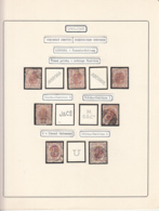 PERFINS, KING CAROL I STAMPS, 1883-1908, ROMANIA - Perfins